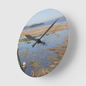 モレカンベイハイタイドクロック ラウンド壁時計 (傾斜)