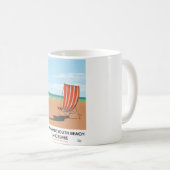 モレカンベサウスビーチランカシャー海辺のポスター コーヒーマグカップ (正面右)