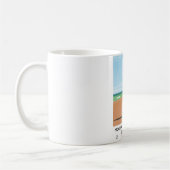 モレカンベサウスビーチランカシャー海辺のポスター コーヒーマグカップ (左)