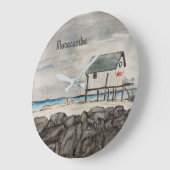 モレカンベビーチハットランカシアシーサイドリゾート ラージ壁時計 (傾斜)