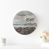 モレカンベビーチハットランカシアシーサイドリゾート ラージ壁時計 (ホーム)