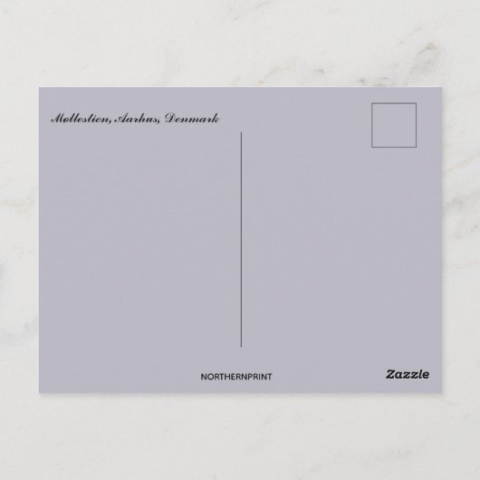 モレスティンアーフスデンマーク ポストカード (裏面)