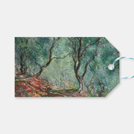 モレノガーデンズのオリーブの木(by Monet) ギフトタグ (正面(横))