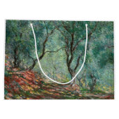 モレノガーデンズのオリーブの木(by Monet) ラージペーパーバッグ (裏面)