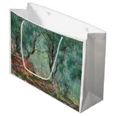 モレノガーデンズのオリーブの木(by Monet) ラージペーパーバッグ (正面アングル)