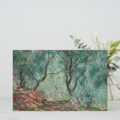 モレノガーデンズのオリーブの木(by Monet) 便箋 (スタンド正面)