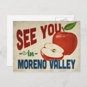 モレノバレーカリフォルニアアップル – ヴィンテージ旅行 ポストカード (正面/裏面)