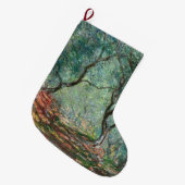 モレノ庭園のオリーブの木 (モネ作) ラージクリスマスストッキング (正面 (吊り時))
