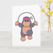 モレフィットネスロープ カード (黄色い花)