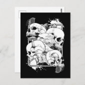 モレマッシュルーム自然ウィッチースカル ポストカード (正面/裏面)