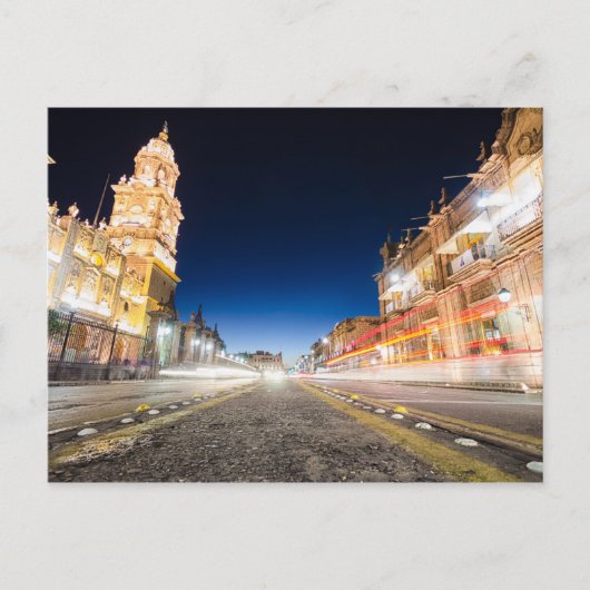 モレリアMichoacan夜 ポストカード (正面)