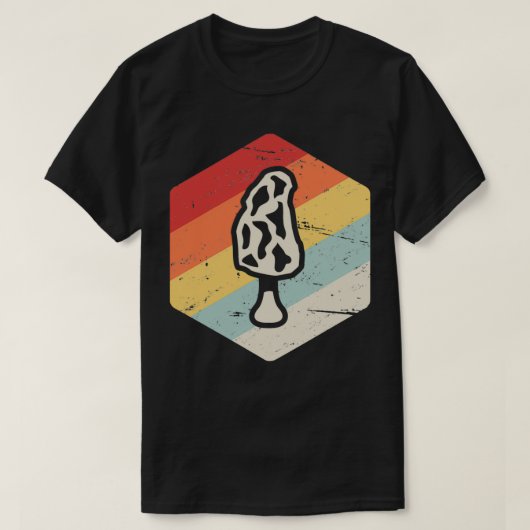 モレルキノコ狩りの採集方法 Tシャツ (デザイン正面)