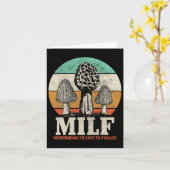モレルキノコ狩りM.i.l.f.キノコ好き カード (黄色い花)