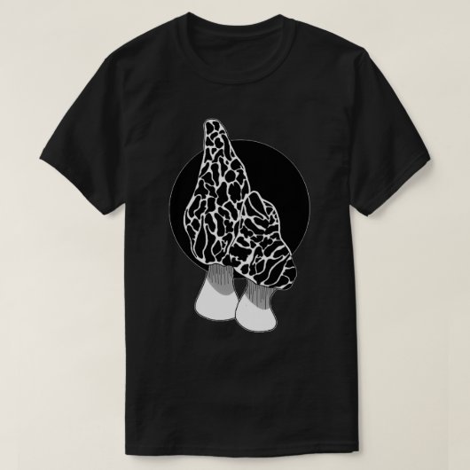 モレルキノコ1 Tシャツ (デザイン正面)