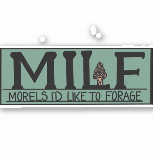 モレルキノコ シール (正面)