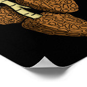 モレルマッシュルームギフトメンズモレルマッシュルームハンター ポスター (角)