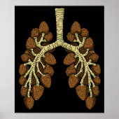 モレルマッシュルームギフトメンズモレルマッシュルームハンター ポスター (正面)