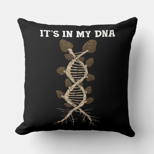 モレルマッシュルームギフトモレルマッシュルームハンターモレル クッション (正面)