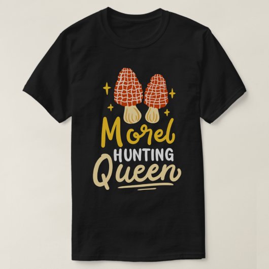 モレル狩りキノコ Tシャツ (デザイン正面)
