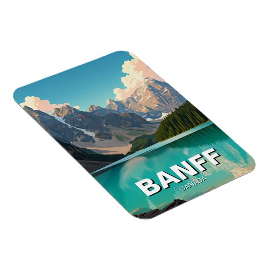 モレーヌレイクアットバンフ国立公園カナダ旅行 マグネット (右側)