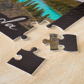 モレーヌレイクアルバータカナダバンフ国立公園 ジグソーパズル (側面)