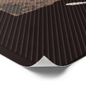 モレーヌレイクアルバータカナダバンフ国立公園 ポスター (角)