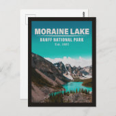 モレーヌレイクアルバータカナダバンフ国立公園 ポストカード (正面/裏面)