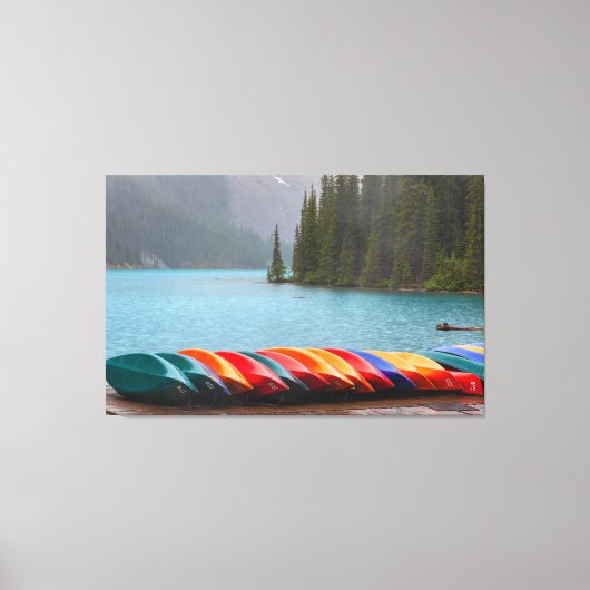 モレーヌレイクカヌー キャンバスプリント (正面)