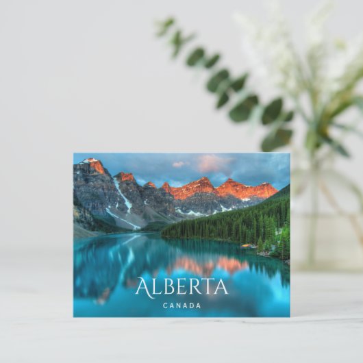 モレーヌレイクバンフ国立公園アルバータカナダ ポストカード (スタンド正面)