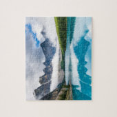 モレーヌレイクバンフ国立公園カナダ旅行 ジグソーパズル (縦)