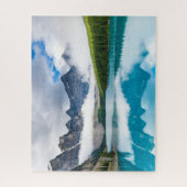 モレーヌレイクバンフ国立公園カナダ旅行 ジグソーパズル (縦)