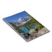 モレーヌレイク、カナダロッキー、カナダ、アルベルタ ノートブック (右側)