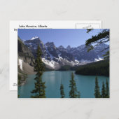 モレーヌ湖のはがき ポストカード (正面/裏面)