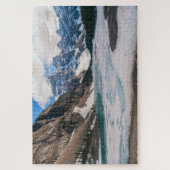 モレーヌ湖の風景,カナダ,アルベルタ ジグソーパズル (縦)