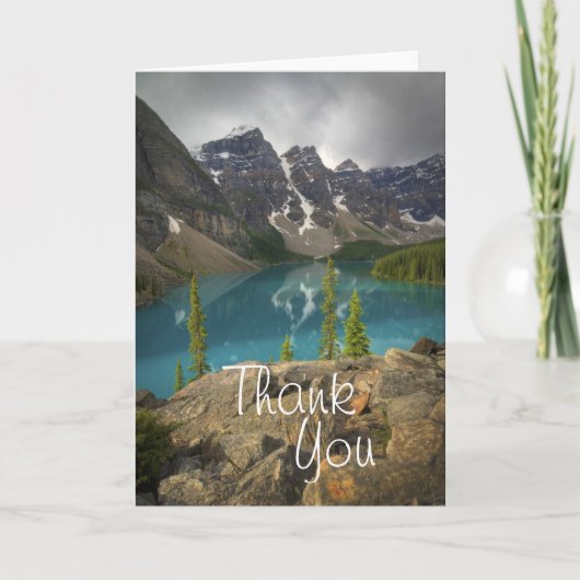モレーヌ湖カナダ サンキューカード (正面)