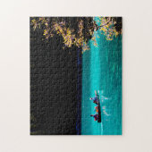 モレーヌ湖カナダ。 ジグソーパズル (縦)