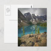 モレーヌ湖カナダ ポストカード (正面/裏面)