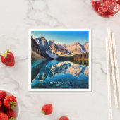 モレーヌ湖（カナダ） スタンダードカクテルナプキン (インサイチュ)