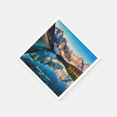 モレーヌ湖（カナダ） スタンダードカクテルナプキン (角)