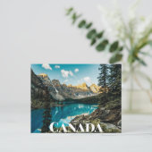 モレーヌ湖（カナダ、AB州、Improvement District） ポストカード (スタンド正面)