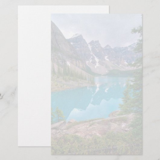 モレーヌ湖 便箋 (正面/裏面)