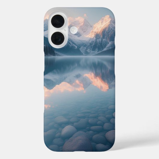 モレーン湖に映る氷河の世界 Case-Mate iPhoneケース (裏面)