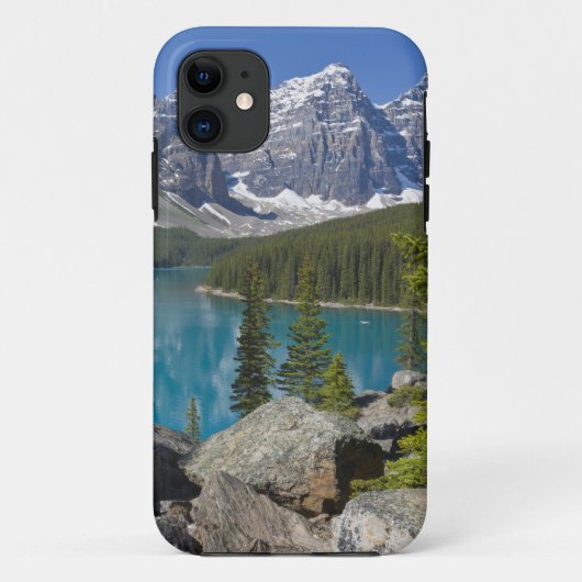 モレーン湖、カナディアンロッキー、アルバータ州、カナダ Case-Mate iPhoneケース (裏面)