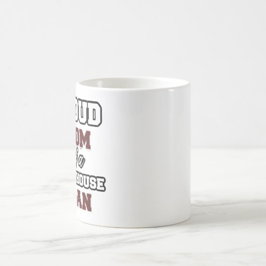 モレ誇りを持ったハウスの男の母親 コーヒーマグカップ (中央)
