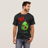 モレ食べーサルサビーガンアボカドキュートグアカモレおもしろい Tシャツ (正面フル)