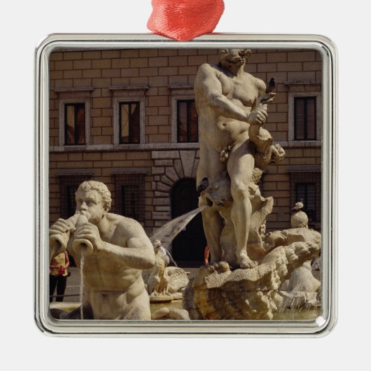 モロの噴水 メタルオーナメント (正面)