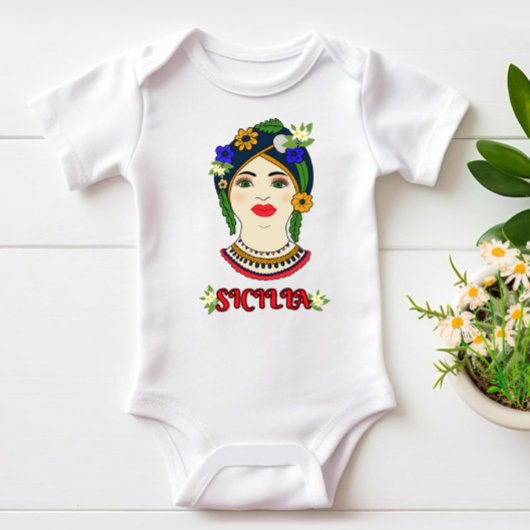 モロの頭 ベビーボディスーツ