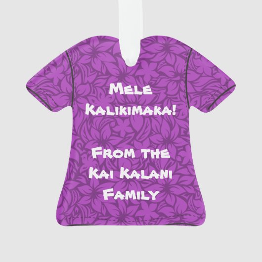 モロアベイハワイアンハイビスカスアロハシャツ オーナメント (裏面)