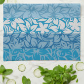 モロアベイハワイアンハイビスカストウストライプのェルズ キッチンタオル (折り畳み)