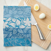 モロアベイハワイアンハイビスカストウストライプのェルズ キッチンタオル (四つ折り)